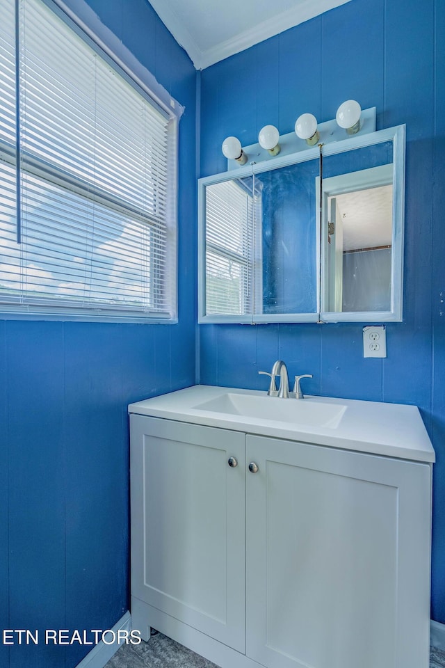 bathroom featuring vanity