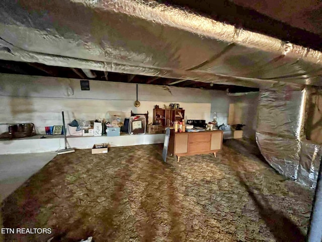 view of below grade area