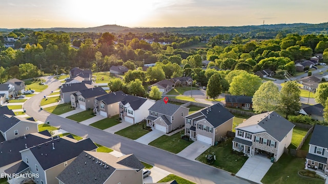 7849 Beeler Farms Ln, Knoxville, TN 37918 - aerial view at dusk with a residential view