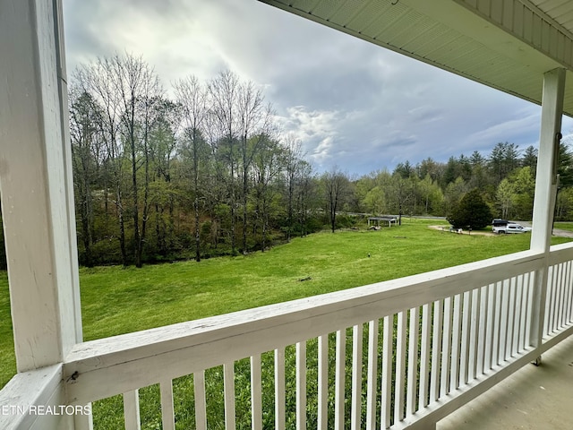 view of balcony