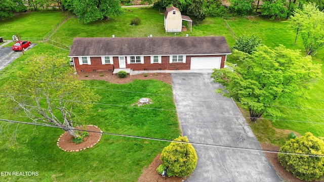 birds eye view of property