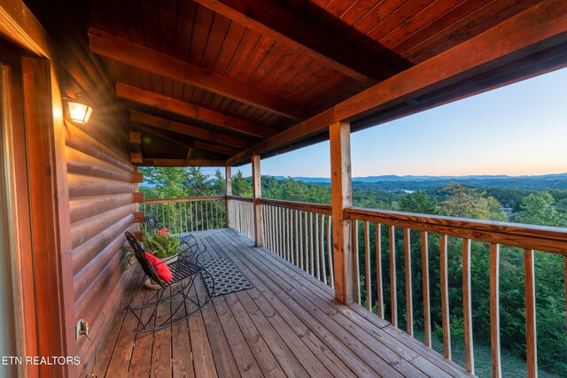 936 Buck Way, Sevierville, TN 37876 - view of deck at dusk