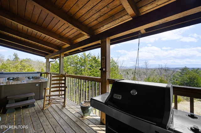 936 Buck Way, Sevierville, TN 37876 - wooden deck with area for grilling