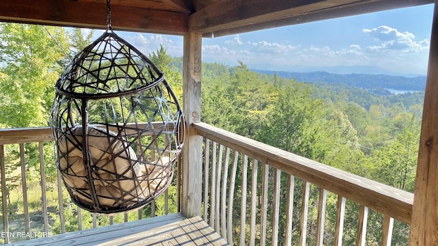 936 Buck Way, Sevierville, TN 37876 - wooden deck with a wooded view
