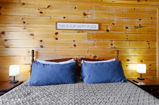 936 Buck Way, Sevierville, TN 37876 - bedroom with carpet flooring and wooden walls