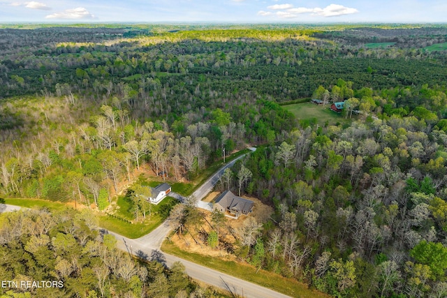 aerial view with a view of trees