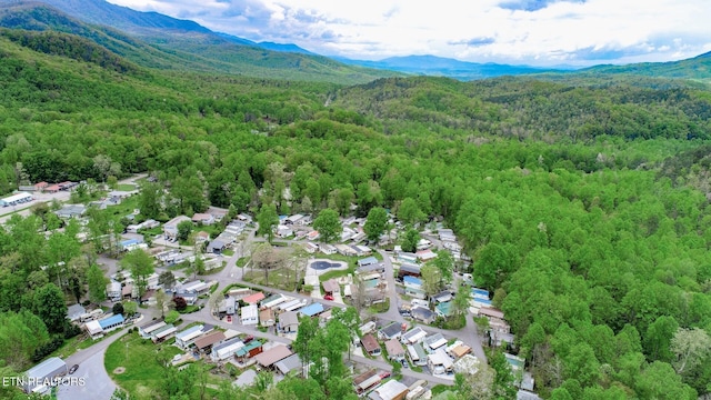 5355 E Pkwy, Cosby, TN 37722 - bird's eye view with a mountain view and a wooded view