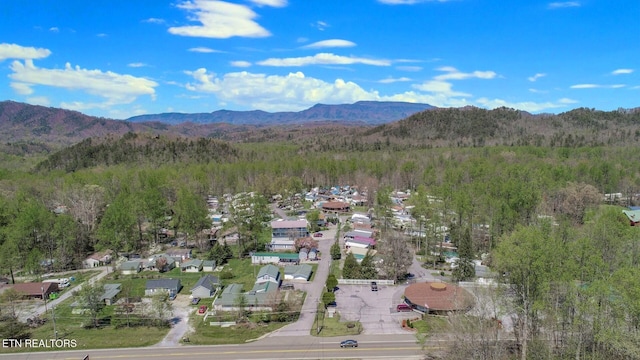 5355 E Pkwy, Cosby, TN 37722 - bird's eye view with a wooded view and a mountain view