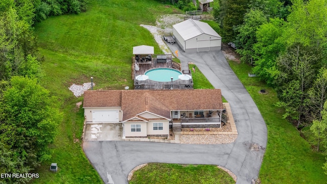 birds eye view of property