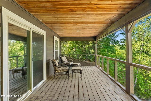 view of wooden terrace