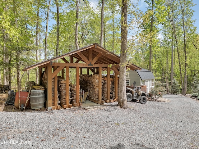 view of property's community with a gazebo