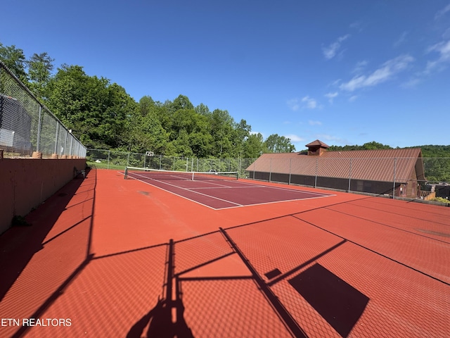 212 Forrest Loop Way, Gatlinburg, TN 37738 - view of tennis court with fence and community basketball court