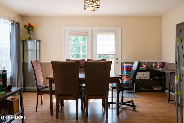dining room featuring wood finished floors