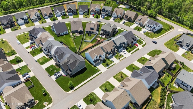 aerial view featuring a residential view