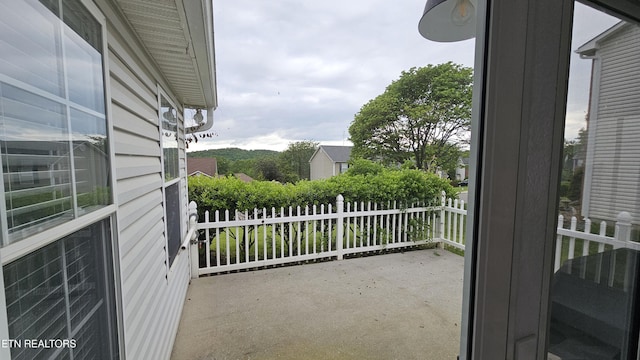 balcony featuring a patio area