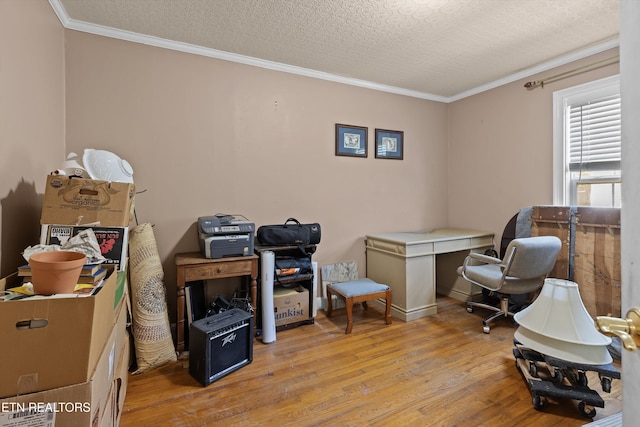 702 Meadowview Dr, Harriman, TN 37748 - office space with crown molding and wood finished floors