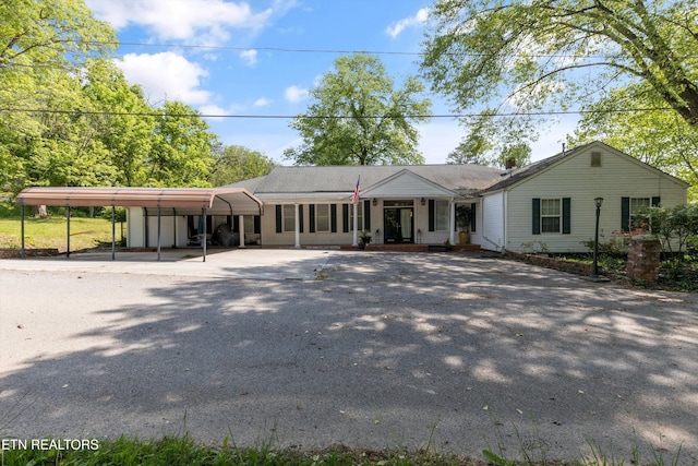 702 Meadowview Dr, Harriman, TN 37748 - ranch-style home with a detached carport and driveway