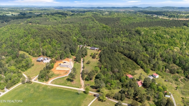 487 Fish Hatchery Rd, Sweetwater, TN 37874 - aerial view of property's location featuring a forest and mountains