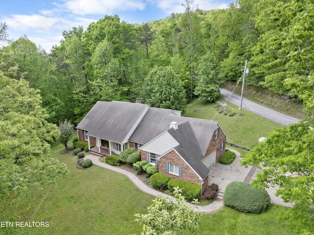 145 Lynn Ave, Jellico, TN 37762 - aerial view with a view of trees