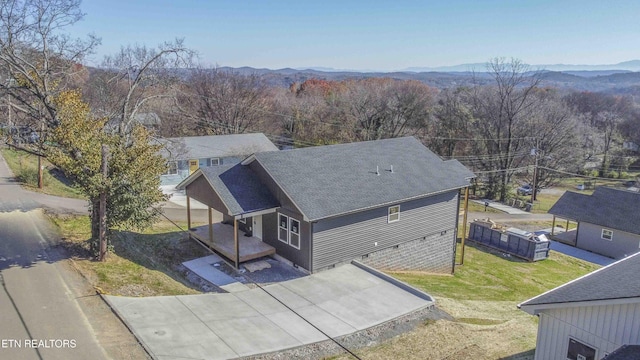 3336 Wimpole Ave, Knoxville, TN 37914 - bird's eye view with a mountain view