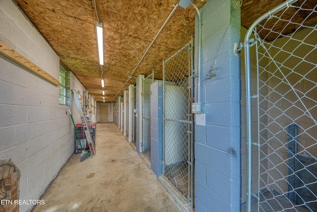 view of storage area