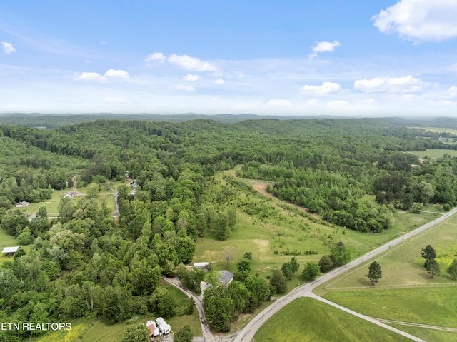 aerial view with a view of trees
