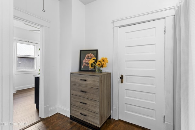1321 N 4th Ave, Knoxville, TN 37917 - hall with baseboards and dark wood finished floors