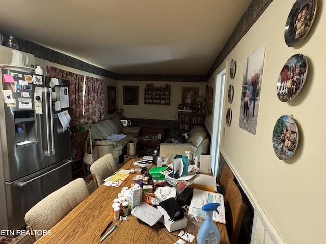 view of dining space