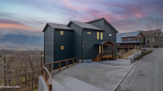 3540 Mountain Tyme Way, Sevierville, TN 37862 - view of front of house with metal roof and a mountain view