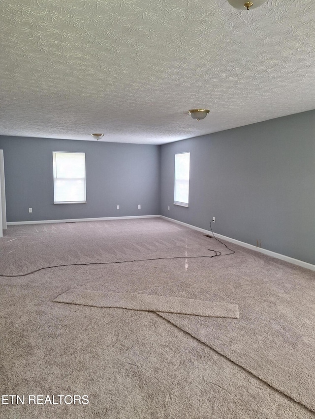 5828 Eldridge Rd, Knoxville, TN 37918 - carpeted empty room with baseboards and a textured ceiling