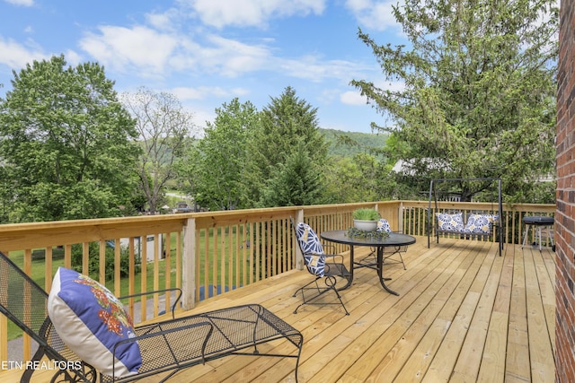 view of deck
