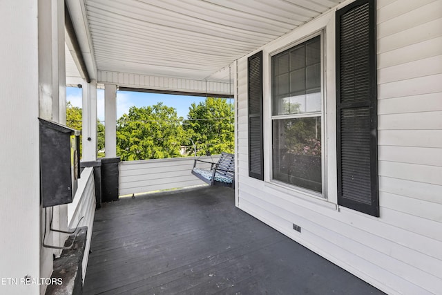 exterior space with covered porch