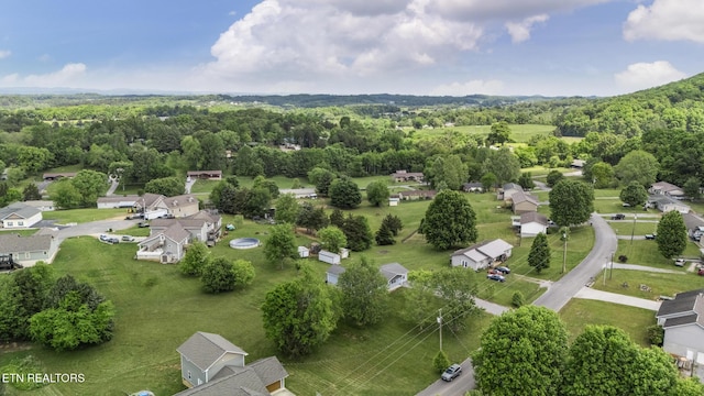 2934 Eledge Ln, Sevierville, TN 37876 - aerial view of residential area with a heavily wooded area