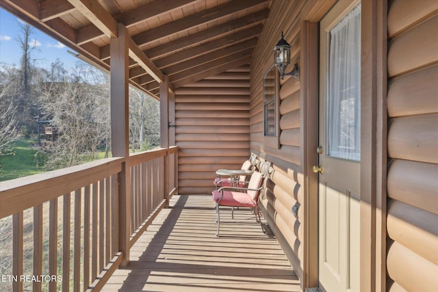 view of balcony
