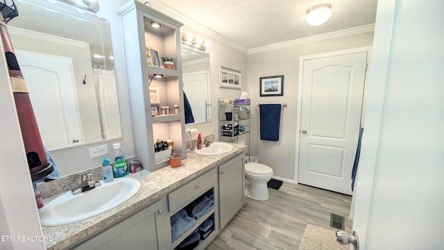 210 Schertz Ln, Rutledge, TN 37861 - bathroom featuring visible vents, a sink, wood finished floors, and toilet