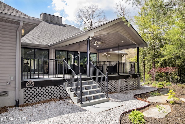 194 Forest View Dr, Crossville, TN 38558 - exterior space with ceiling fan