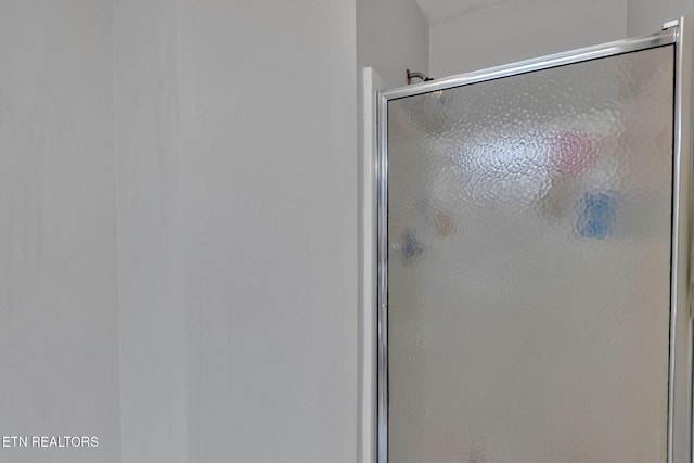 full bathroom with a shower stall