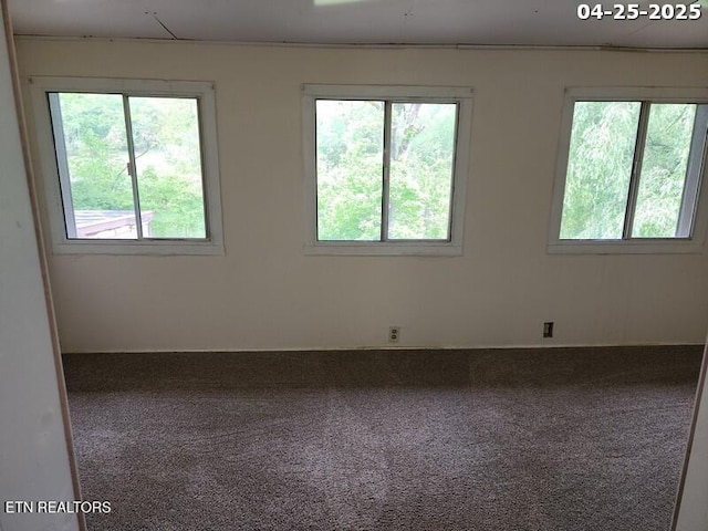 view of carpeted empty room