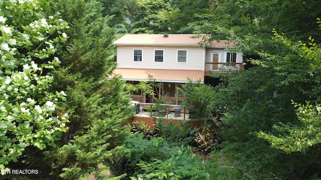 4017 Hatcher Hollow Rd, Walland, TN 37886 - rear view of property with metal roof