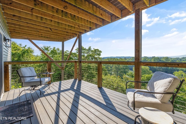 view of wooden terrace