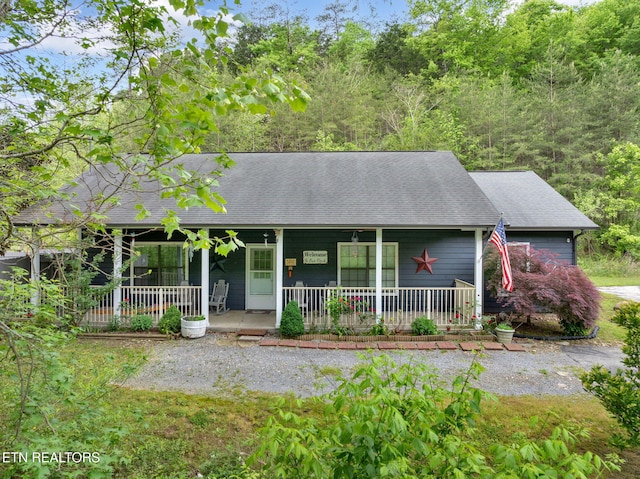 1045 Indian Gap Rd, Sevierville, TN 37876 - single story home featuring covered porch and roof with shingles