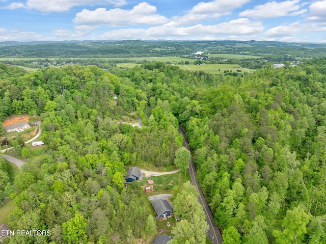 1045 Indian Gap Rd, Sevierville, TN 37876 - drone / aerial view with a wooded view