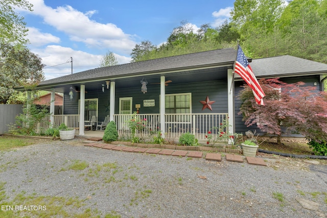 1045 Indian Gap Rd, Sevierville, TN 37876 - view of front of property featuring a porch and roof with shingles