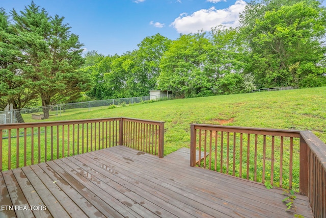 701 Misty Ridge Dr, Lenoir City, TN 37772 - deck with view of wooded area