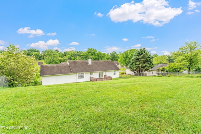 701 Misty Ridge Dr, Lenoir City, TN 37772 - rear view of property featuring a wooden deck