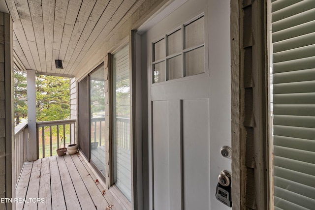 exterior space with covered porch