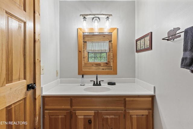 bathroom with vanity