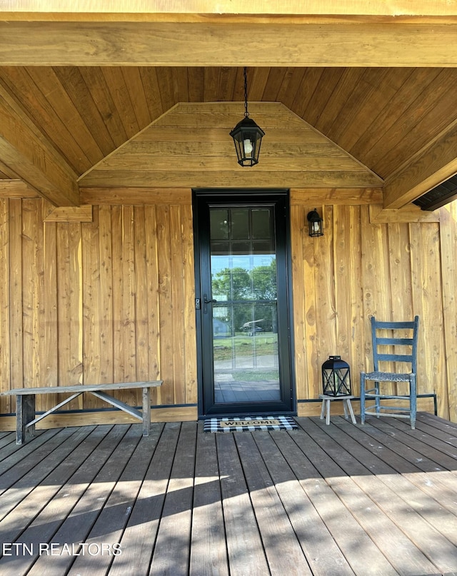 view of exterior entry
