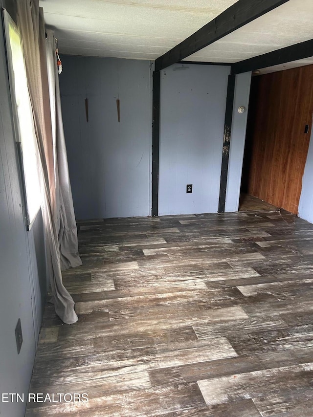 464 Brushy Valley Rd, Clinton, TN 37716 - unfurnished room with wooden walls and wood finished floors