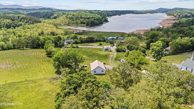 2738 Indian Creek Rd, Dandridge, TN 37725 - drone / aerial view with a water and mountain view